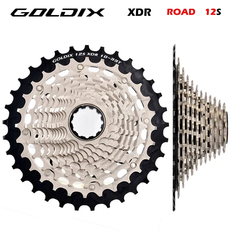 

GOLDIX Road 12 speed cassette XDR 28T 33T 36T k7 staal cnc lichtgewicht tandwiel voor road elektronisch schakelen r9270 r8170