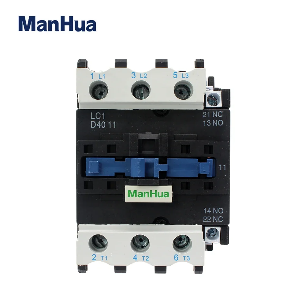 ManHua LC1-D40 3P No Nc 40A AC Modular Dc Coil Contactor for Motor Protection Electrical Magnetic Contactors