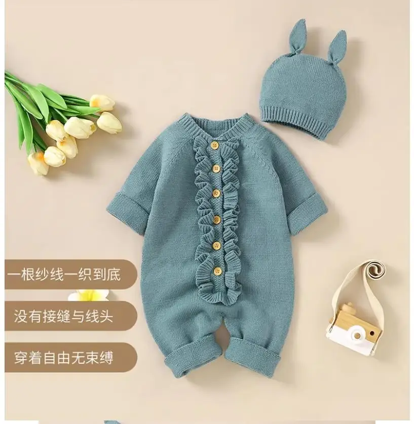 spring and autumn sweater suit, newborn cardigan jacket, baby knitwear