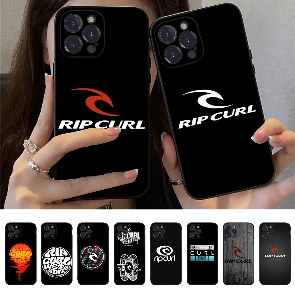 Luxury Beach R-Rips C-Curls Phone Case Silicone Soft for iphone 16 15 14 13 12 11 Pro Mini XS MAX Plus X Cover