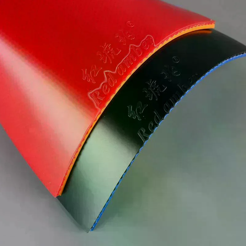 Red Amber Table Tennis Rubber Highly Elastic Stick Rubber Pips-In Ping Pong Rubber Astringent Sponge For Table Tennis Training