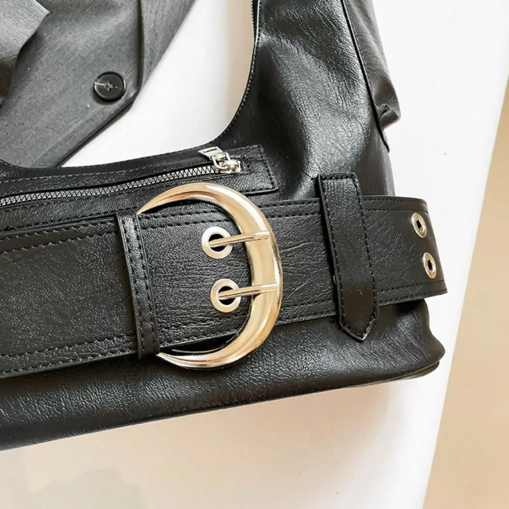 

Personality Metal Stud Rivet Shoulder Bag Punk Style Sweet Cool Underarm Bag Spicy Girl Large Capacity Y2k Underarm Bag Lady