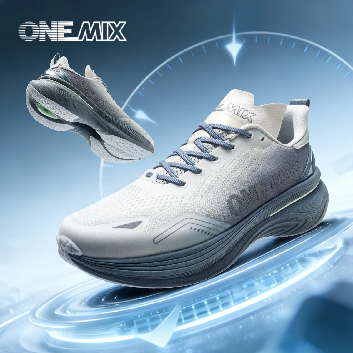 

ONEMIX New jogging Running Shoes Women and Men light Sneakers Road Shoes Wear-resistant Fashion Sports Shoes fitness