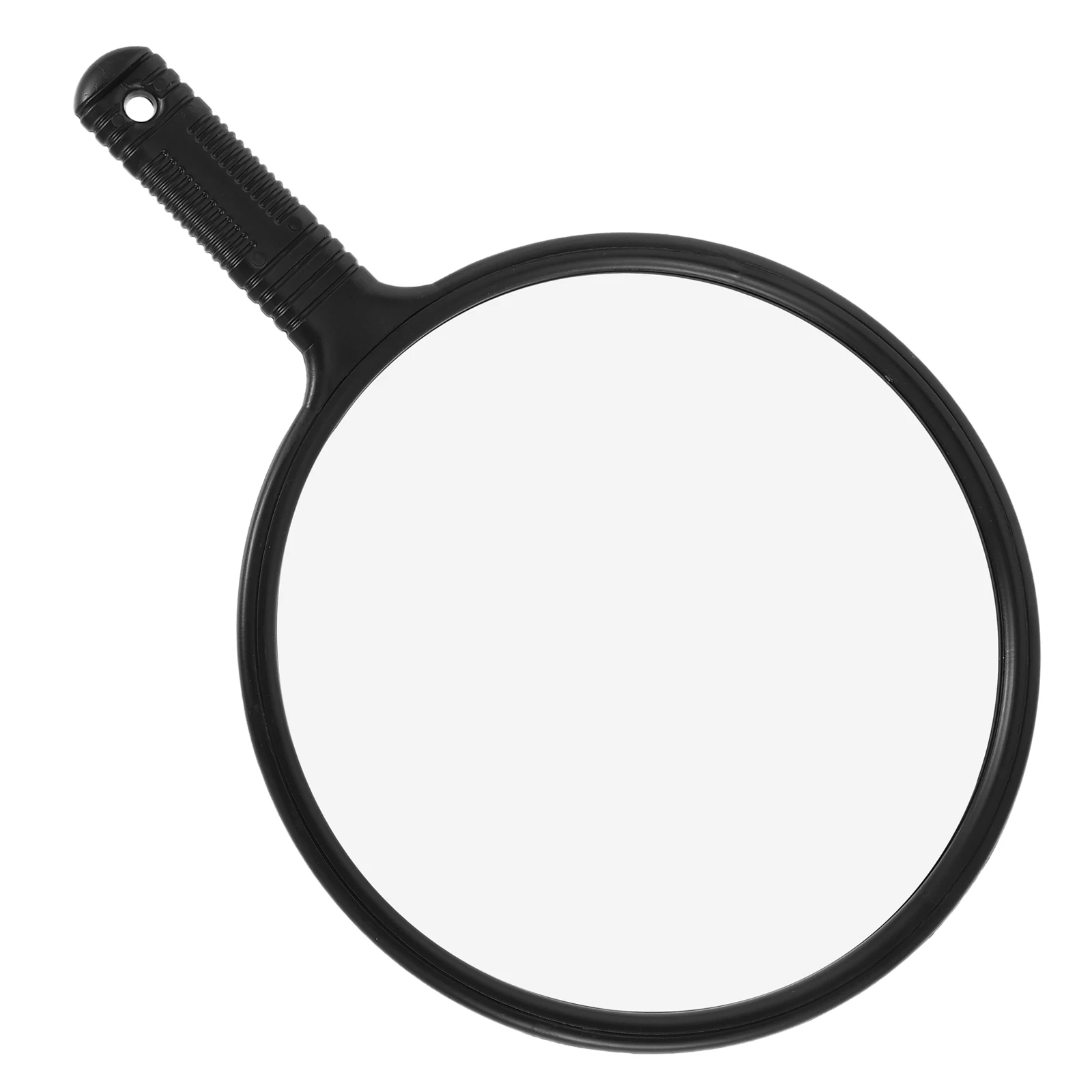 

Hairdressing Mirror Large Round Handle Beauty Makeup Mirrors Plastic Salon Mirror Hand Held Glass for Salon Home Use