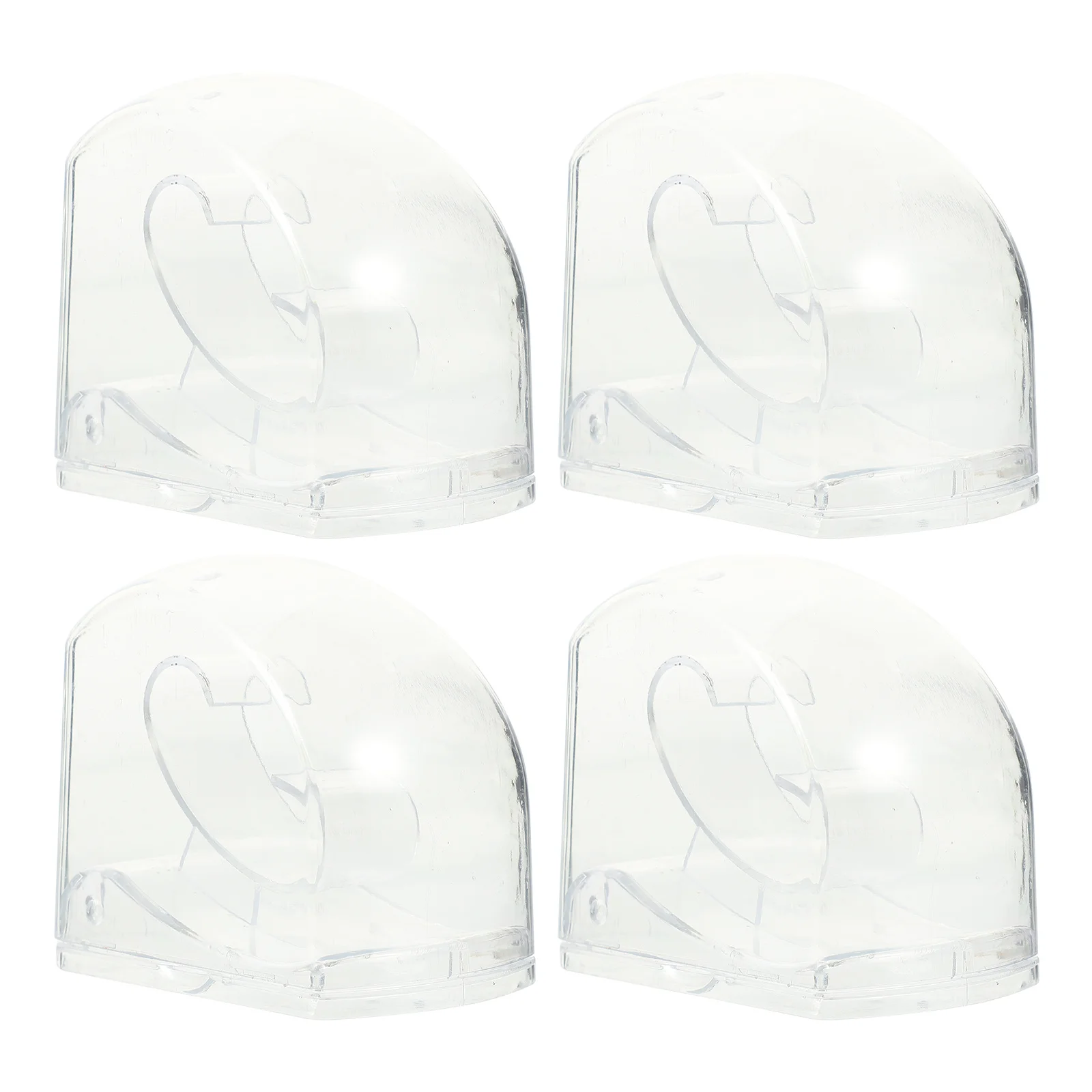 

4Pcs Clear Watch Box Plastic Watch Containers Exquisite Storage Case for Watches Jewelry Home Travel Gift Packing Box
