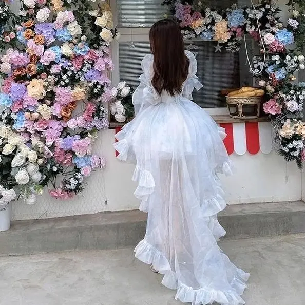 Cerimonia di laurea ad alto senso con abito lungo stile francese Lolita