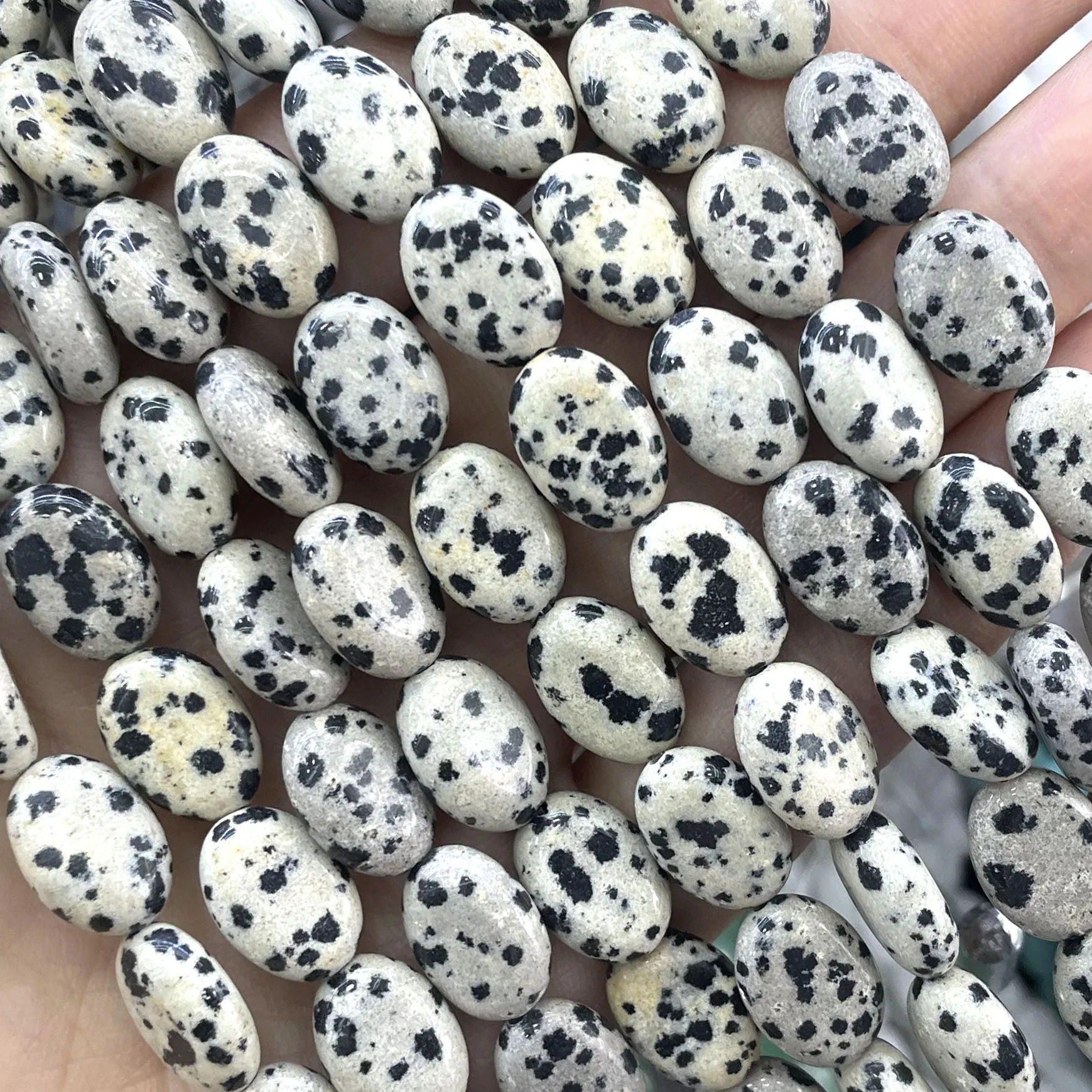 10X14MM Naturstein ovale Form Achat Quarz Türkis Spacer Perlen DIY für Schmuckherstellung Armband Halskette Zubehör – Detail 6