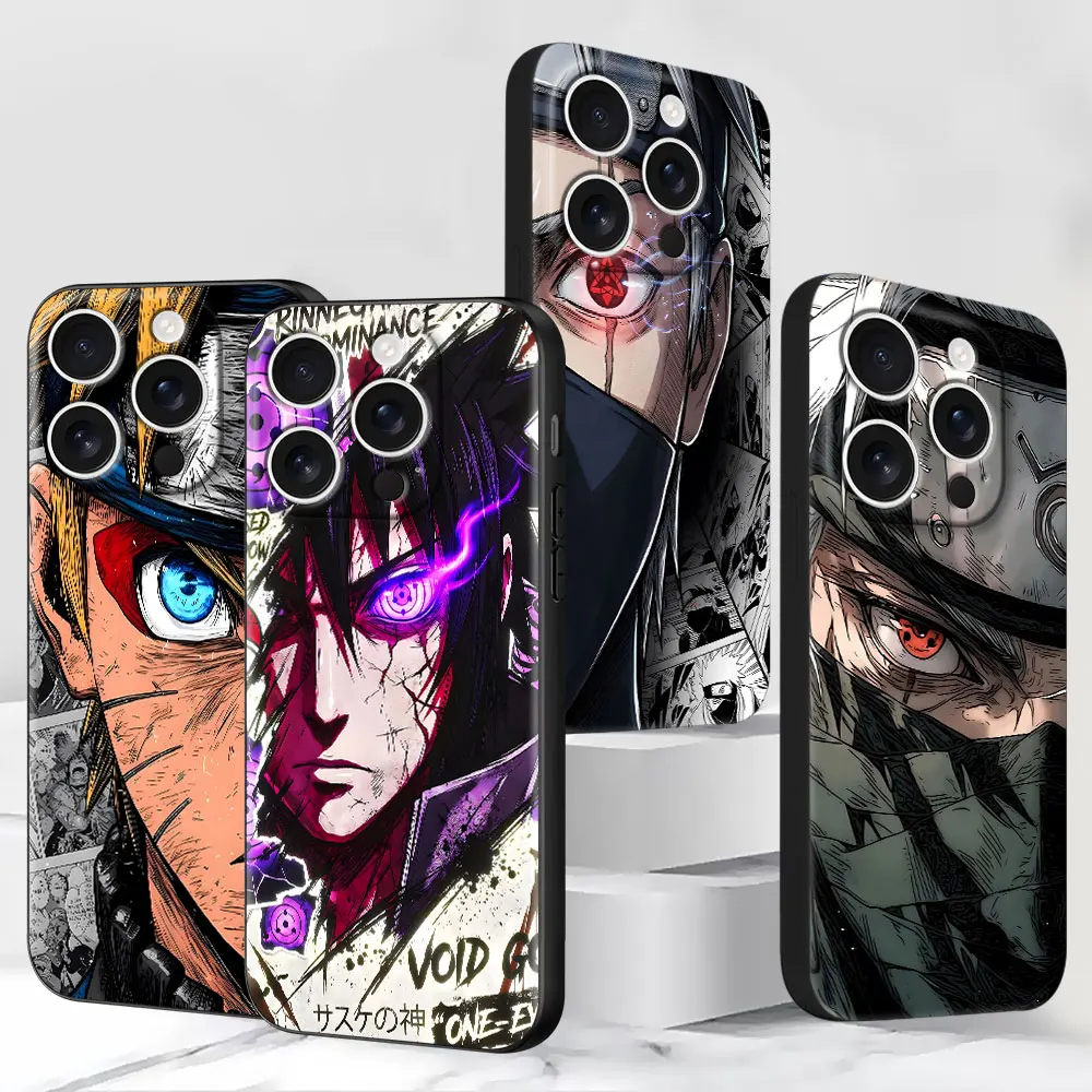 

Hatake Kakashi Uzumaki Naruto Case for iPhone 15 17 Air 14 11 13 12 Mini 16 Pro Max XR 16e XS 7 8 6s Plus Black TPU Phone Cover