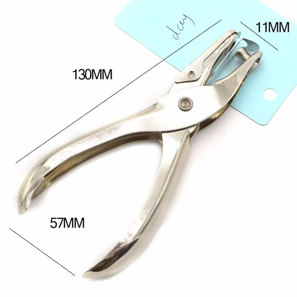 Sturdy Metal Office Paper Binding Supplies 6mm Circle Single Hole Hole Punches Cutter Tools Notebook Punch