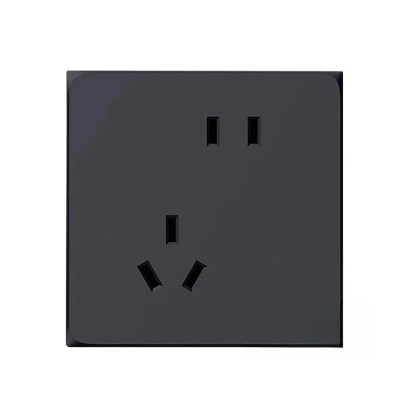 

Socket Household socket Five-hole diagonal plug platinum black 10-piece set socket