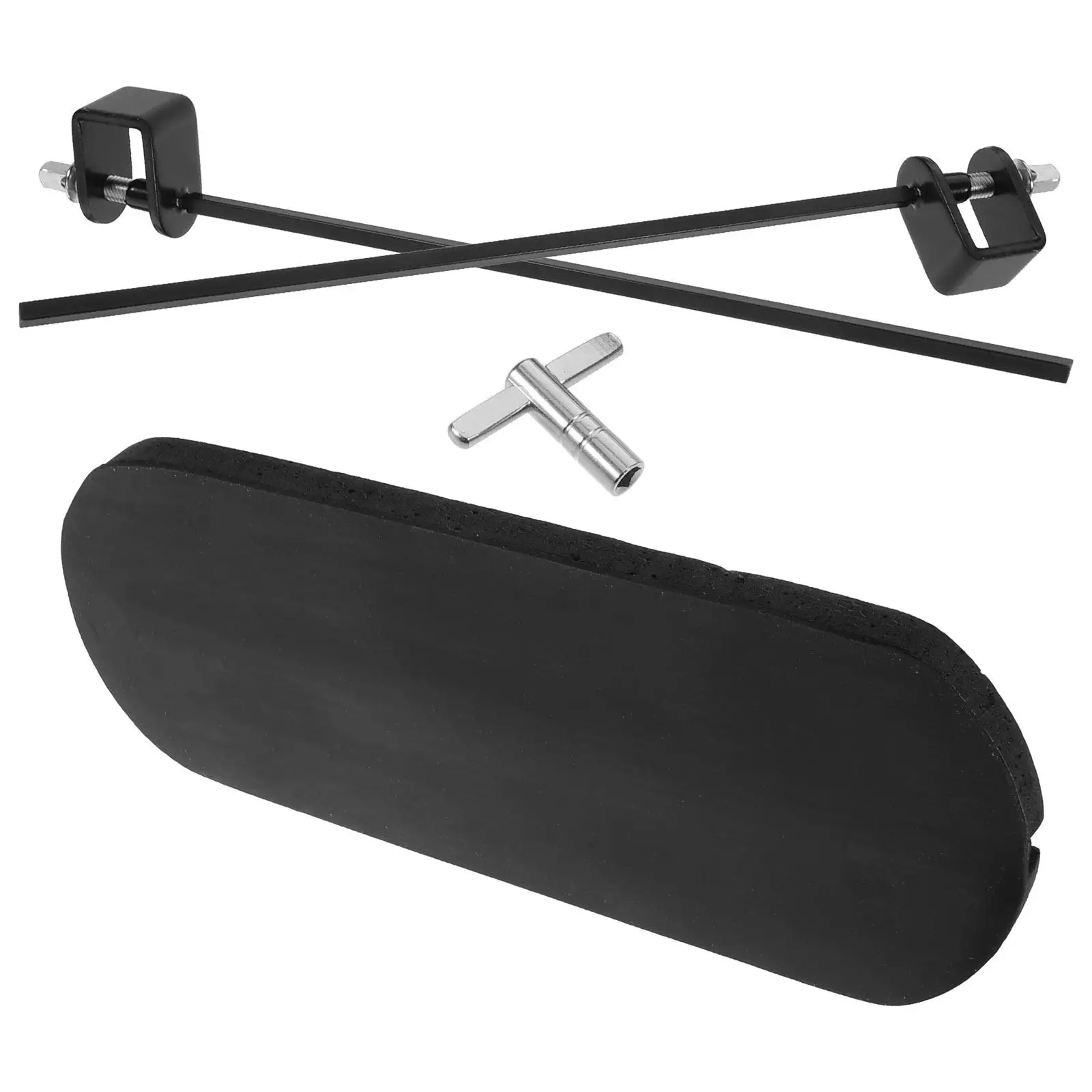 Silent Drum Mat Noise Reduction Pad Thickened Drum Bottom Protective for Studio Practice Soundproof Floor