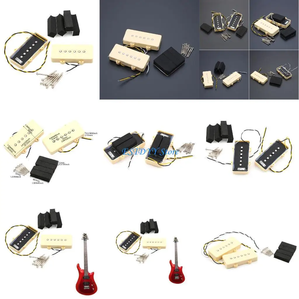 

G6DE Guitar Single Coil Guitar Pickups Neck and Bridge Pickup Replacements