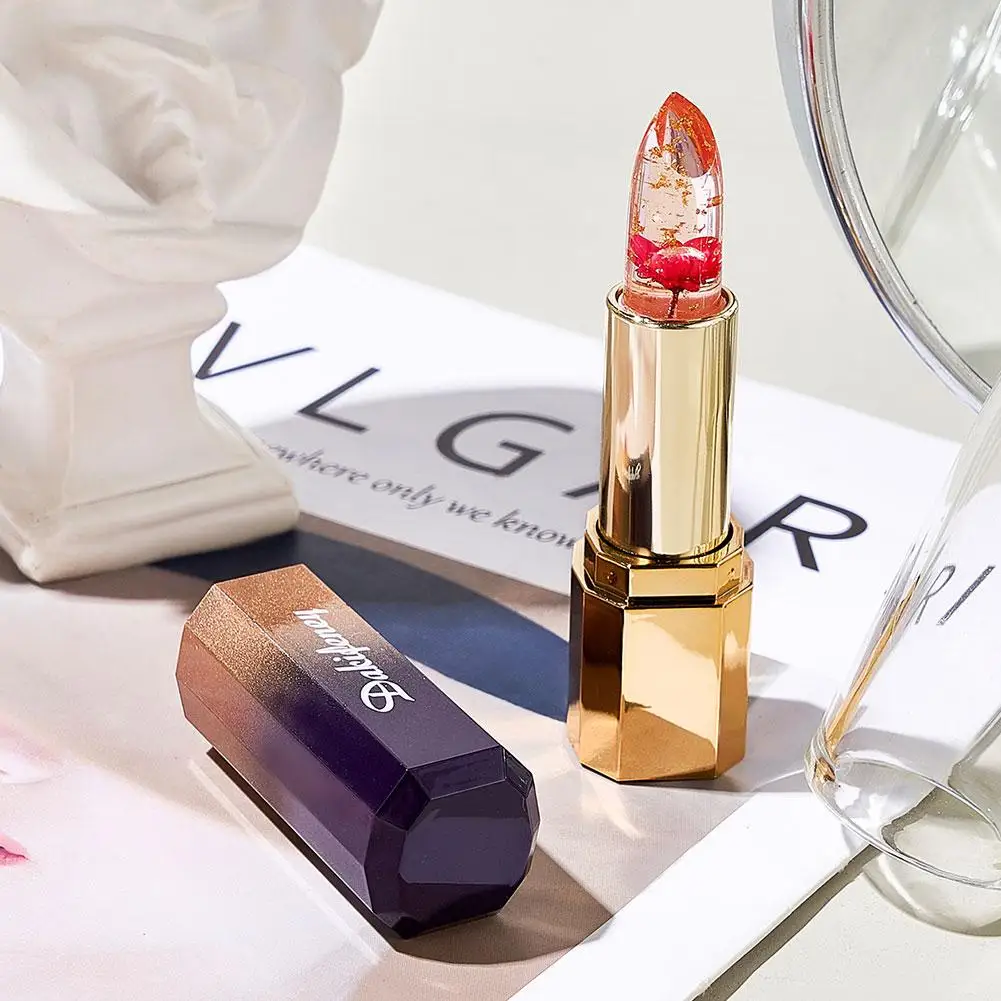 Rouge à lèvres à paillettes, changement de couleur, résistant aux transfert, durable, Non collant, hydratant, brillant, taches, cosmétiques