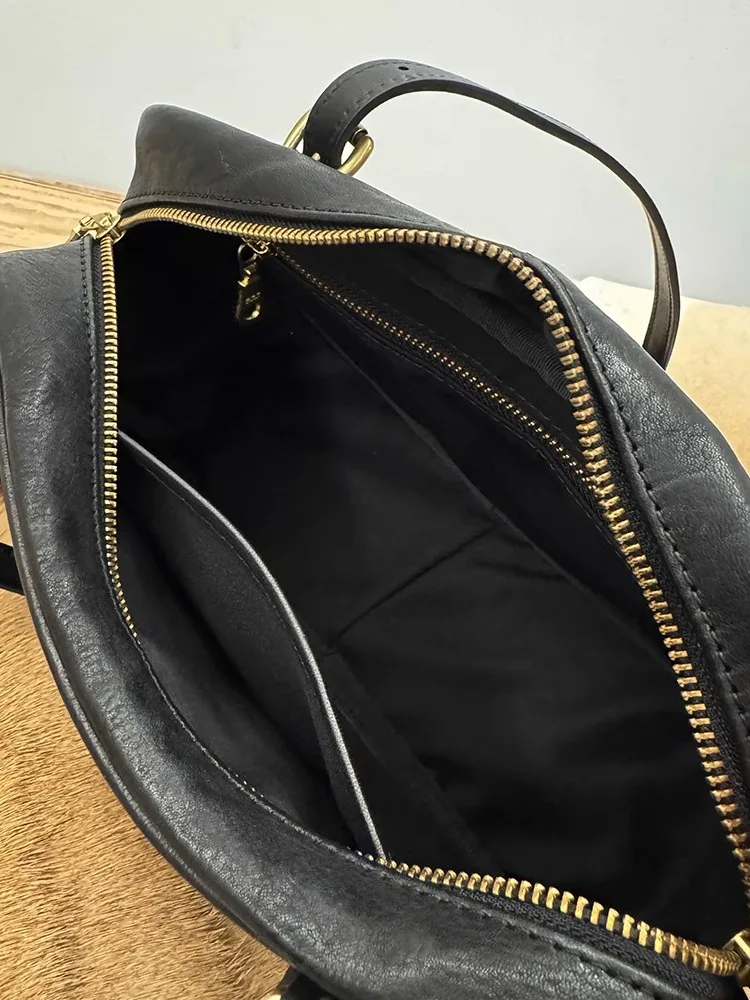 Simple fashion high-quality genuine leather ladies shoulder bag outdoor shopping shoulder bag luxury cow leather women's handbag