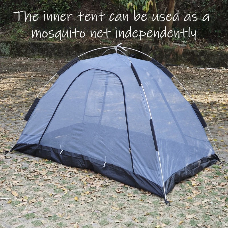 Winter Cold Proof Camping Tent Outdoor Folding Portable Tents Sunscreen Rain Proof Shelters Flame Retardant Large Space Tent