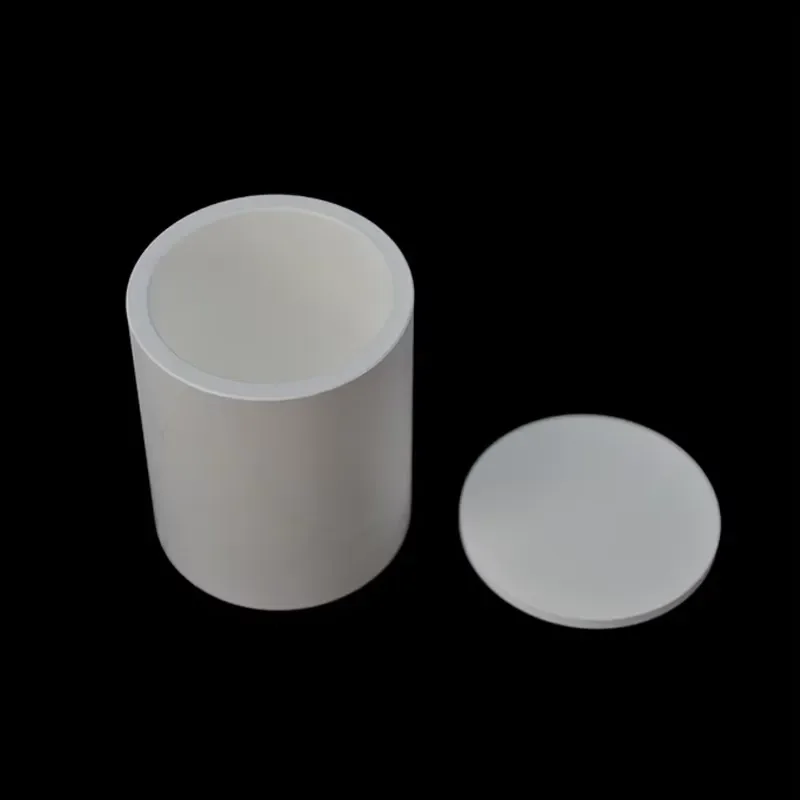 BN99 Boron Nitride Ceramic Crucible With Lid High Temp Resistant Refractory Parts Custom Machining Cutting Service For Lab