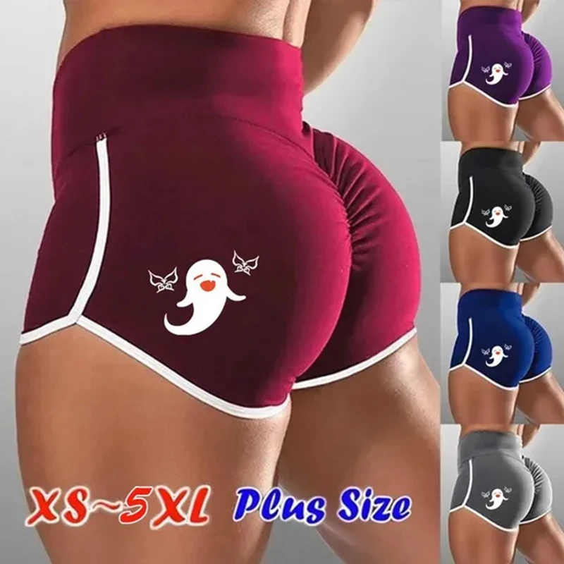 Women New Fashion Leggings High Waisted Shorts Running Sports Hip Lift Tight Yoga Pants Fitness Shorts