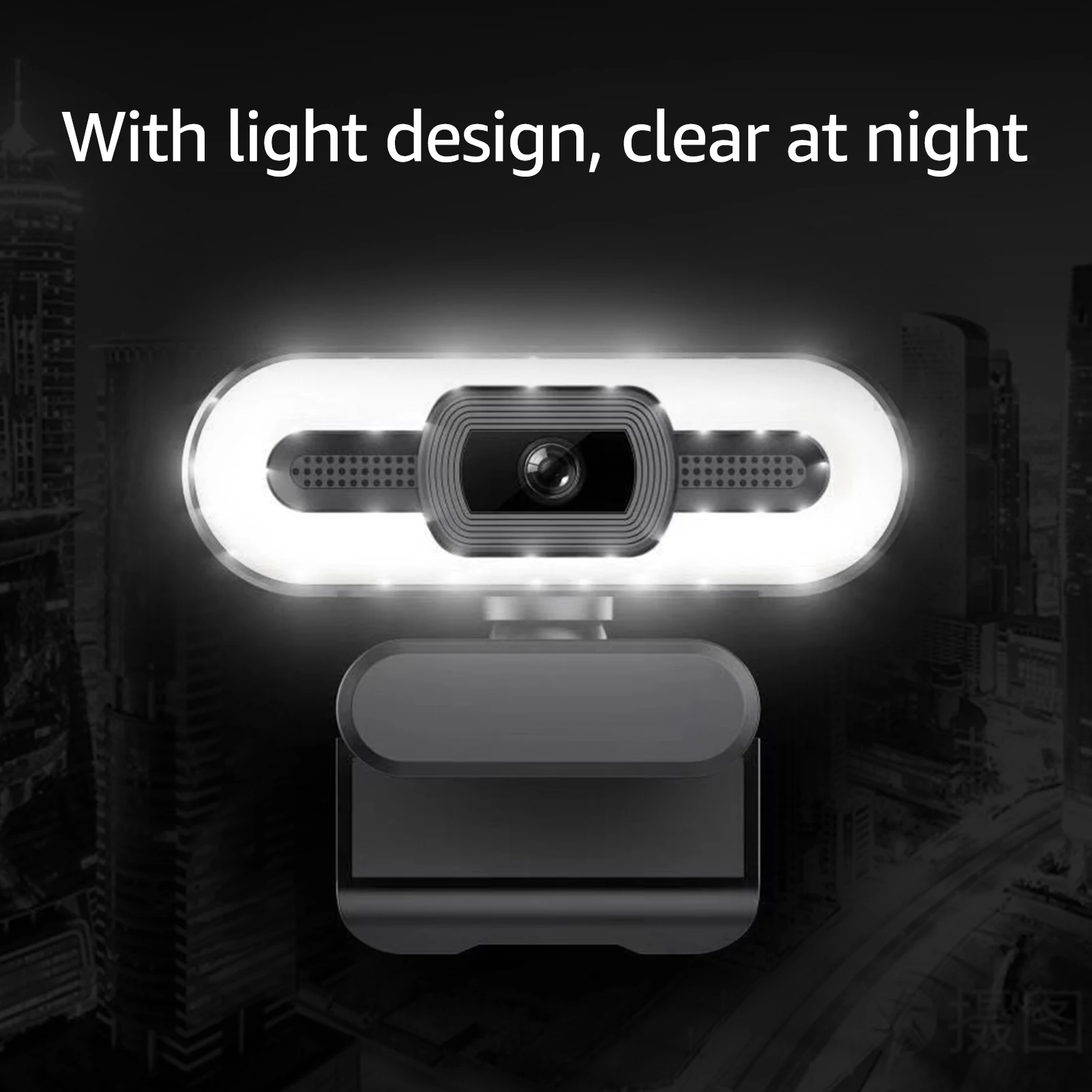 4K USB Webcam with Microphone for Streaming