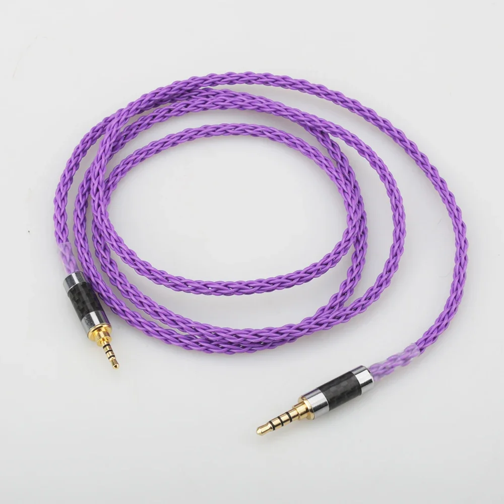 Audiocrast HIFI 4pin XLR/2.5mm // 4.4mm كابل ترقية سماعة الرأس المتوازن لسماعات Fostex T60RP T20RP T40RPmkII T50RP