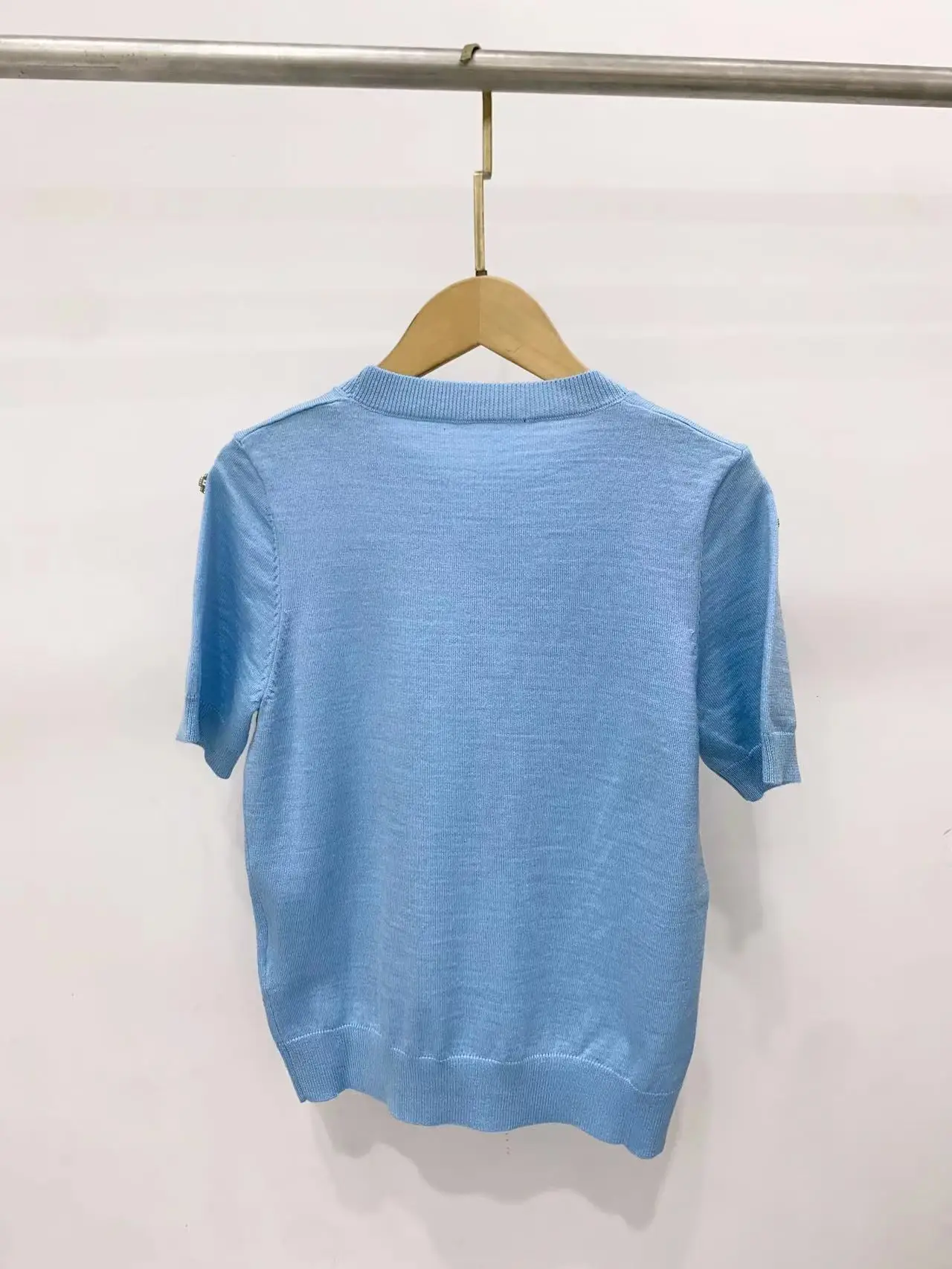camisetas-de-punto-de-manga-corta-para-mujer-tops-informales-solidos-que-combinan-con-todo-cuello-redondo-2024