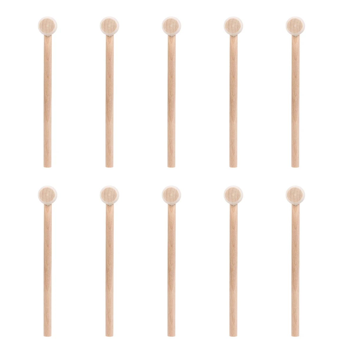 

25 Pcs Small Wooden Beat Hammers Compact Mallet Mini Crab Opener Safe Long Handle Easy Clean Portable Gift
