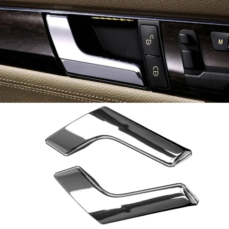 

For Mercedes Benz W204 C Class C180 C200 C300 GLK X204 Chrome Electroplate Car Door Interior Handle Auto Accessories 2008-2015