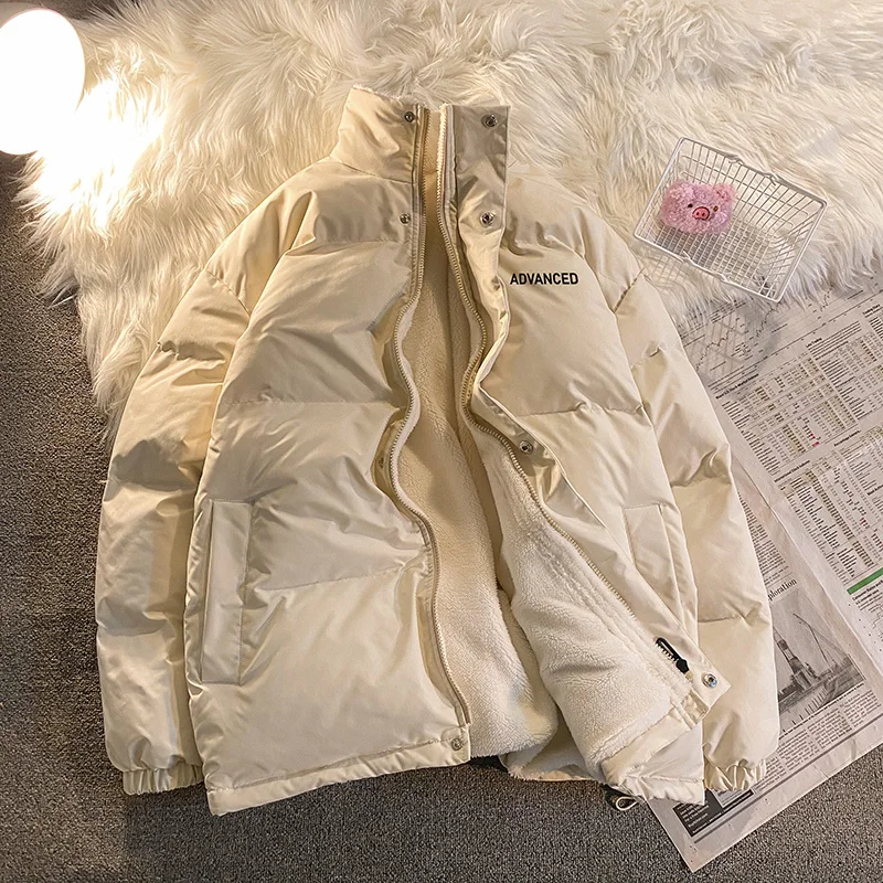 Baggy FleeceThicken Lettera Grafica Cappotto invernale da donna Parka oversize Cappotto coreano Super caldo Casual Looee Autunno Giubbotti Feamle Y2K