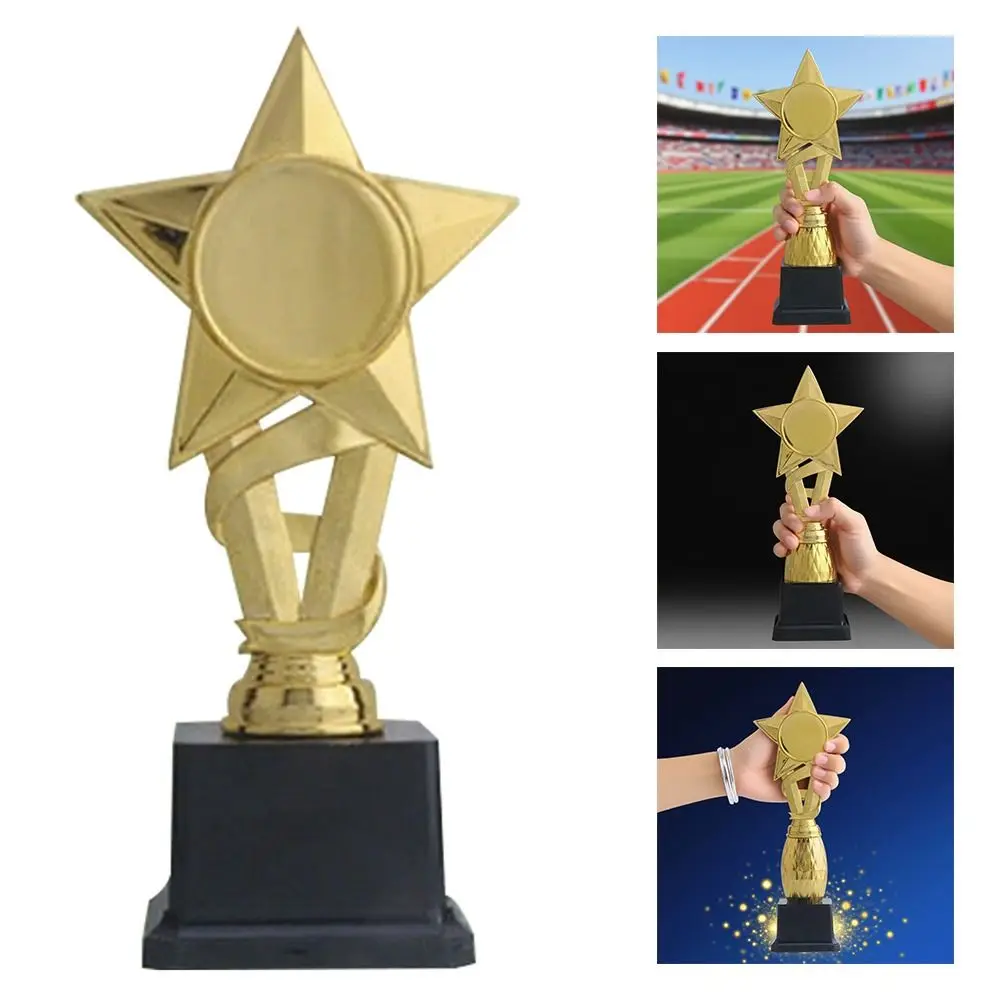 

20/24,5/28,5 см трофей, игрушки-непоседа, пластиковый трофей, пентаграмма, звезда, маленький баскетбольный трофей, золотая медаль, прочный материал