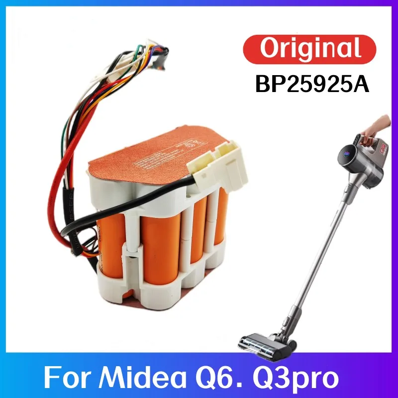 Batterie d'origine pour aspirateur Midea, batterie d'origine pour musicien Midea Q6, Q3Pro, 25925A, 100% mAh, 2500 V, 25.9