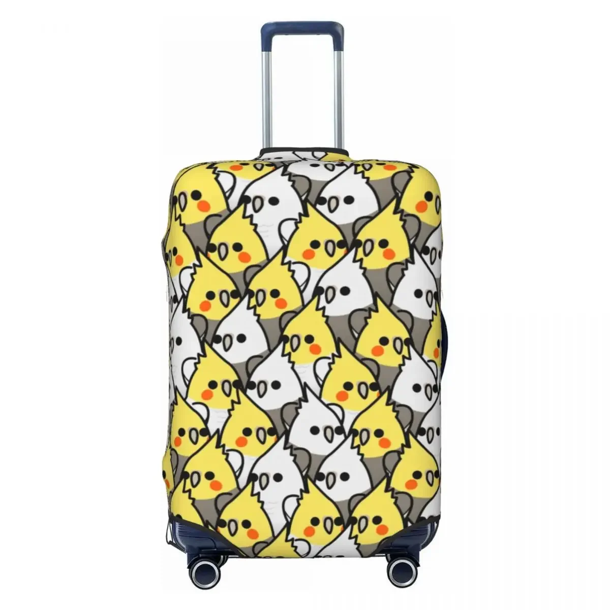 

Custom Parrot Birds Cockatiel Squad Luggage Cover Protector Fashion Animal Travel Suitcase Covers for 18-32 Inch