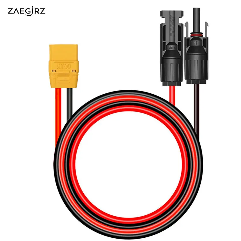 10AWG Solar to XT90 Adapter Cable for Bluetti AC200/AC200 Max AFERIY P110/210/280/310 SolarPlay FOSSiBOT Portable Power Stations