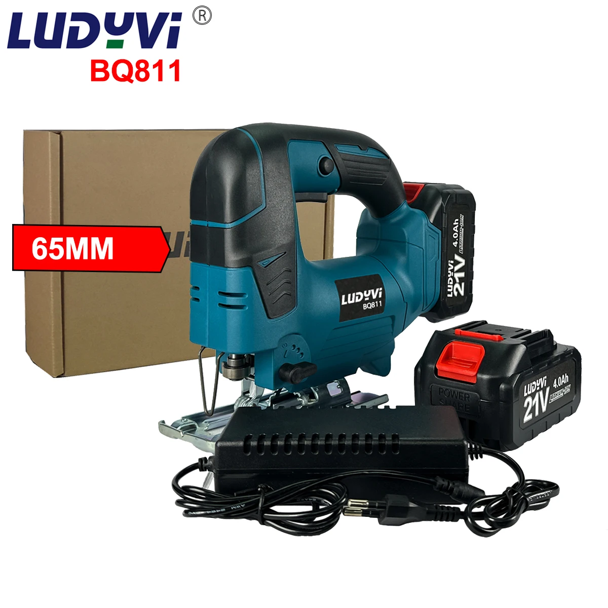 Беспроводной Электрический лобзик, 65 мм, 2900 об/мин, 3 переменных скорости, 21 в