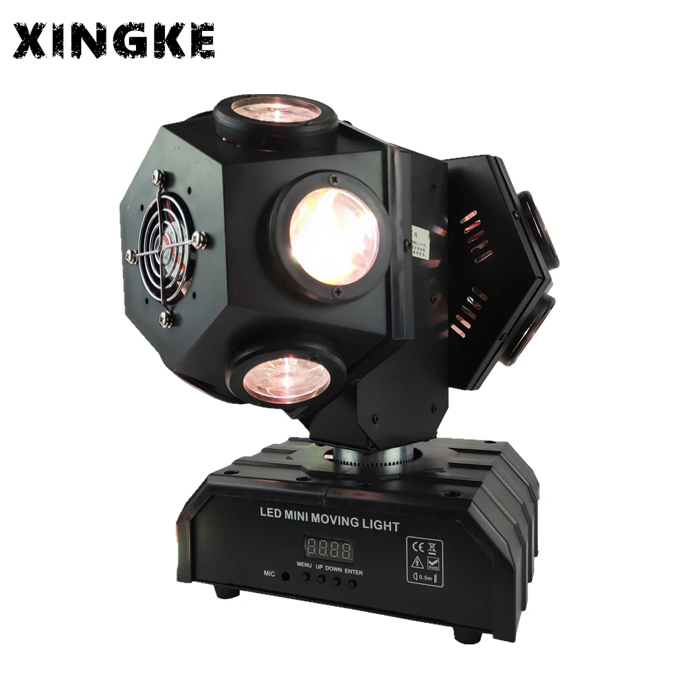 2Pcs/Lot 2 Hand Stage Lights 12 Eyes*10W RGBW 4IN1 LED Beam Moving Head Light