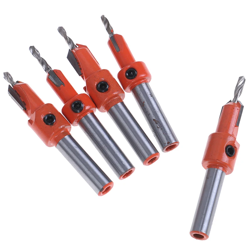 HSS Countersink เจาะบิตงานไม้สกรู Chamfering ไม้เจาะรูบิตคุณภาพสูง