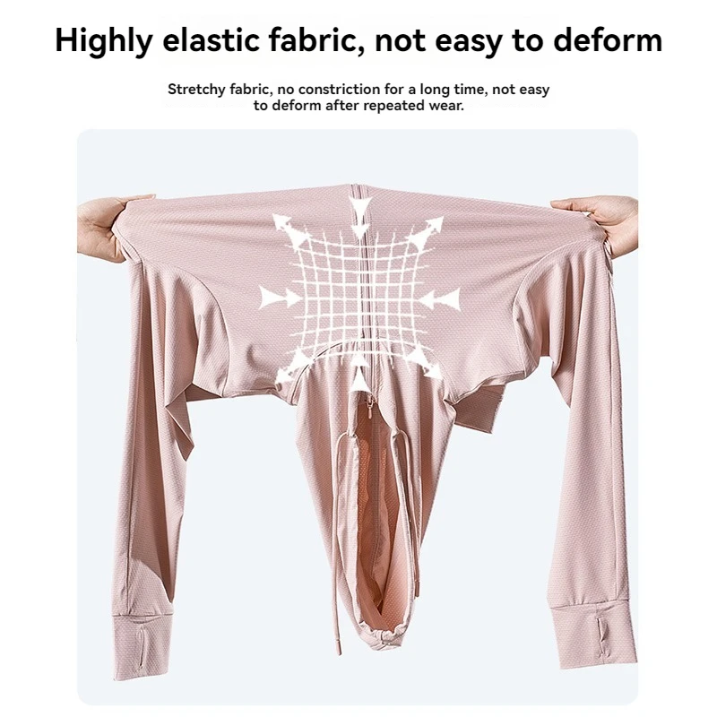 Unisex Quick Dry Ice Silk Sun Protection Jacket Anti UV Outdoor Fishing Hiking Couple Casual Outerwear