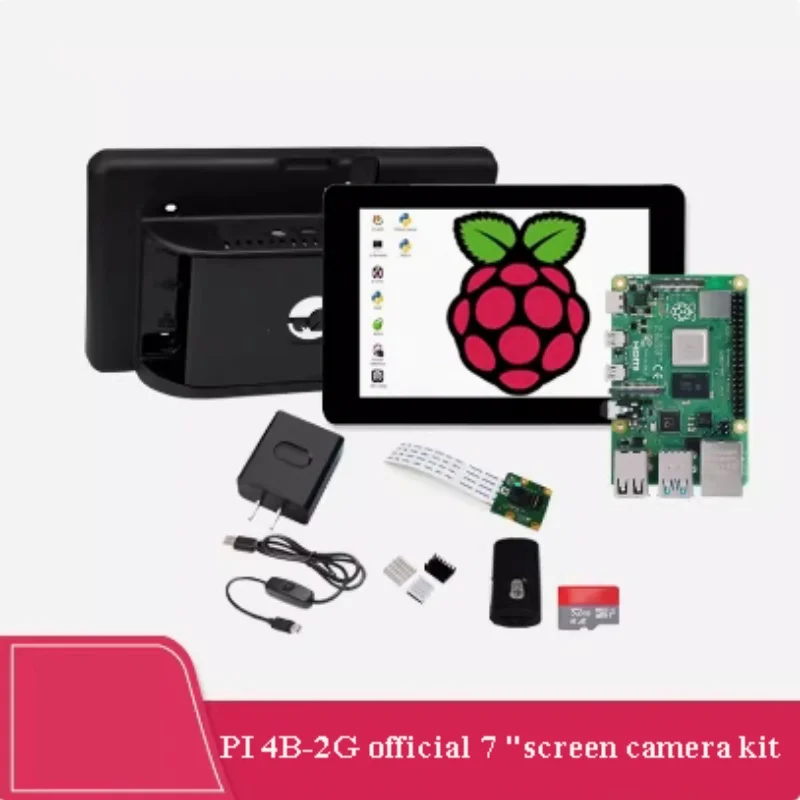 

Original Raspberry PI 4B Official Kit: 7 "touch screen + HD camera + RAM optional (2GB/4GB/8GB)