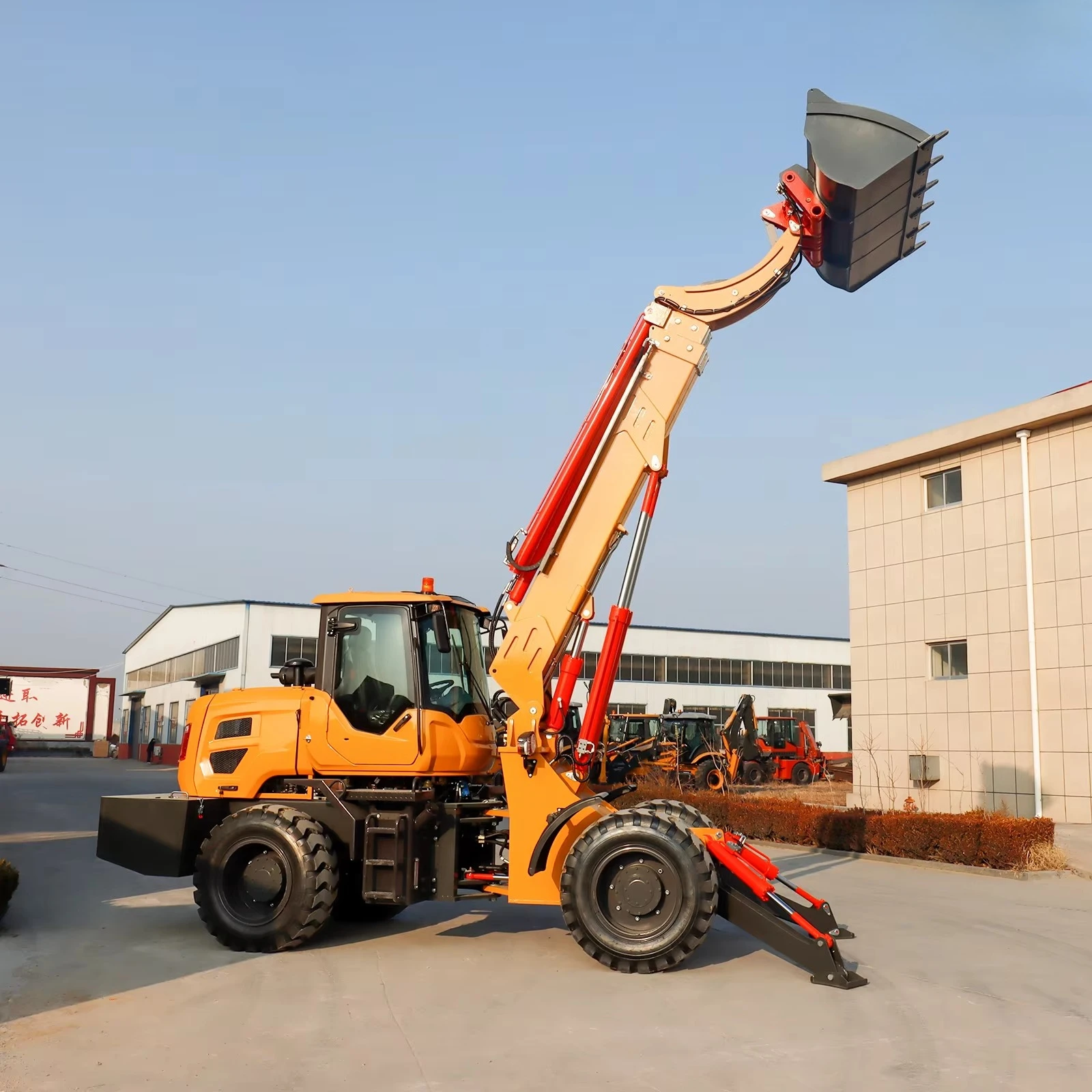 Heavy Duty Telescopic Handler Loader Forklift Multifunction Telehandler Telescopic Arm Wheel Loader