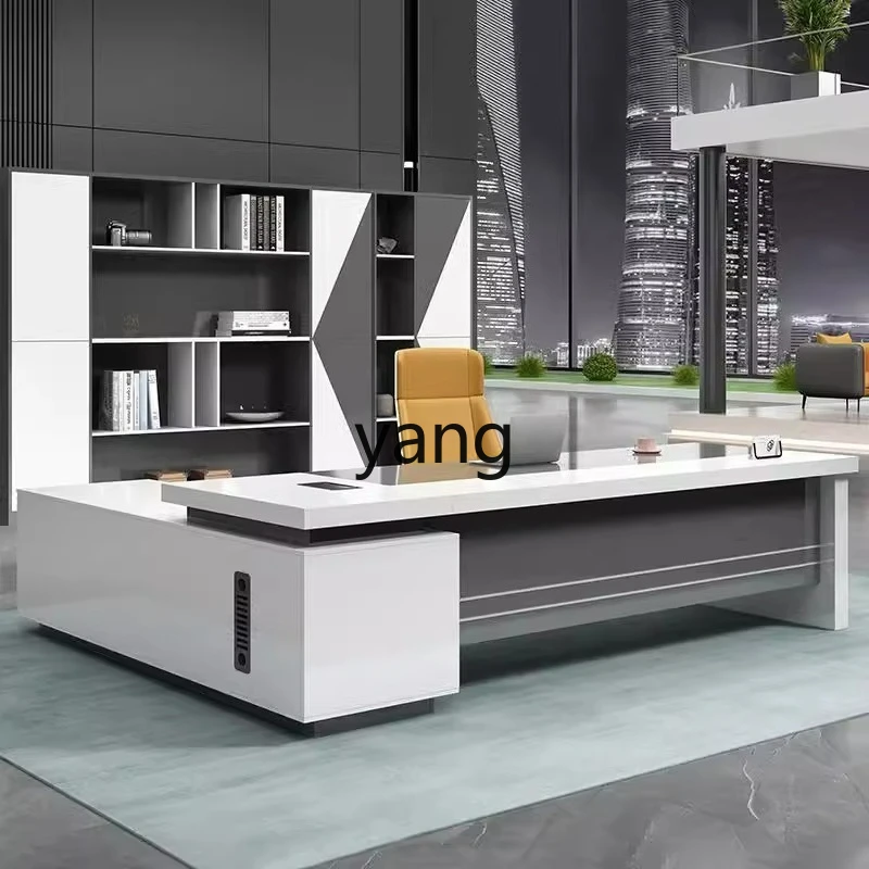 LTT Modern Office Desk and Chair Combination Executive Desk Manager Desk Office Furniture