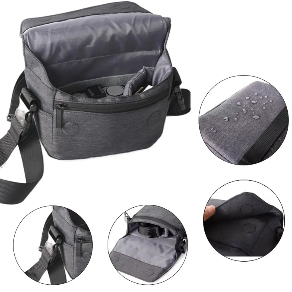 Waterproof Backpacker Camera Bag Detachable Strap Thickened Mirrorless Camera Bag Lightweight Carrying Shoulder Bag Photography