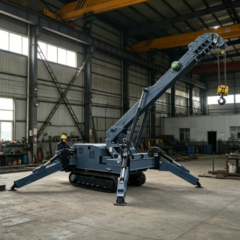 Customized Remote Control 5 Ton Spider Crawler Crane Hot Sale Diesel Mini Heavy Mobile Crawler Spider Crane