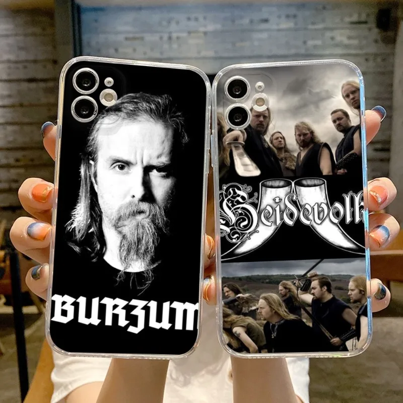 Чехол для телефона Burzum Filosofem BRZM для IPhone 14 13 11 12 Pro 8 7 Plus X 13 Pro MAX XR XS MINI, прозрачные чехлы
