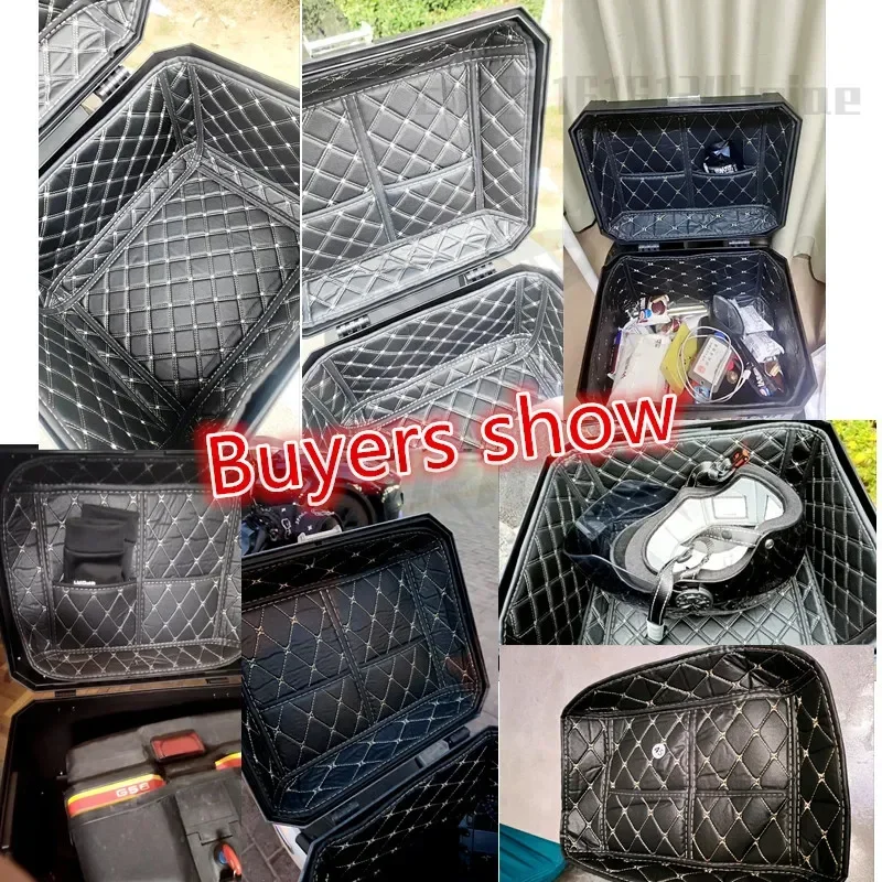 36L/45L/57L Square Box Motorcycle Trunk Liner Universal Electric Vehicle Tailbox Detachable Cushion Inner Liner