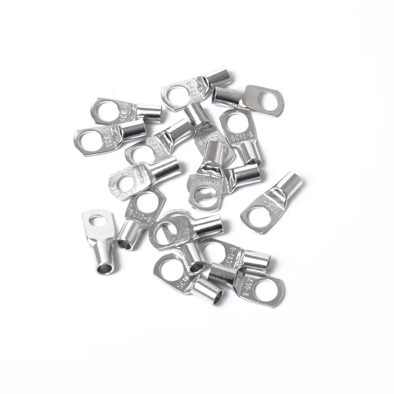 80-حزمة SC الأرجواني النحاس القصدير مطلي محطة كتلة مجموعة الأسلاك النحاسية العروة SC اللمحة حفرة محطة كتلة النحاس الأنف