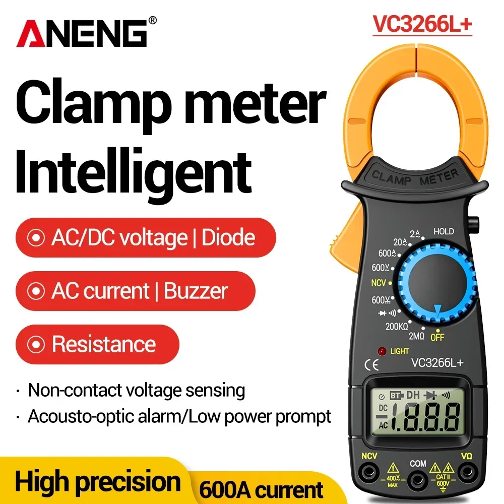 Digital Clamp Meter Multimeter ANENG VC3266L+ Professional AC/DC Voltage NCV Induction AC Current Smart Electrician Tester ﻿