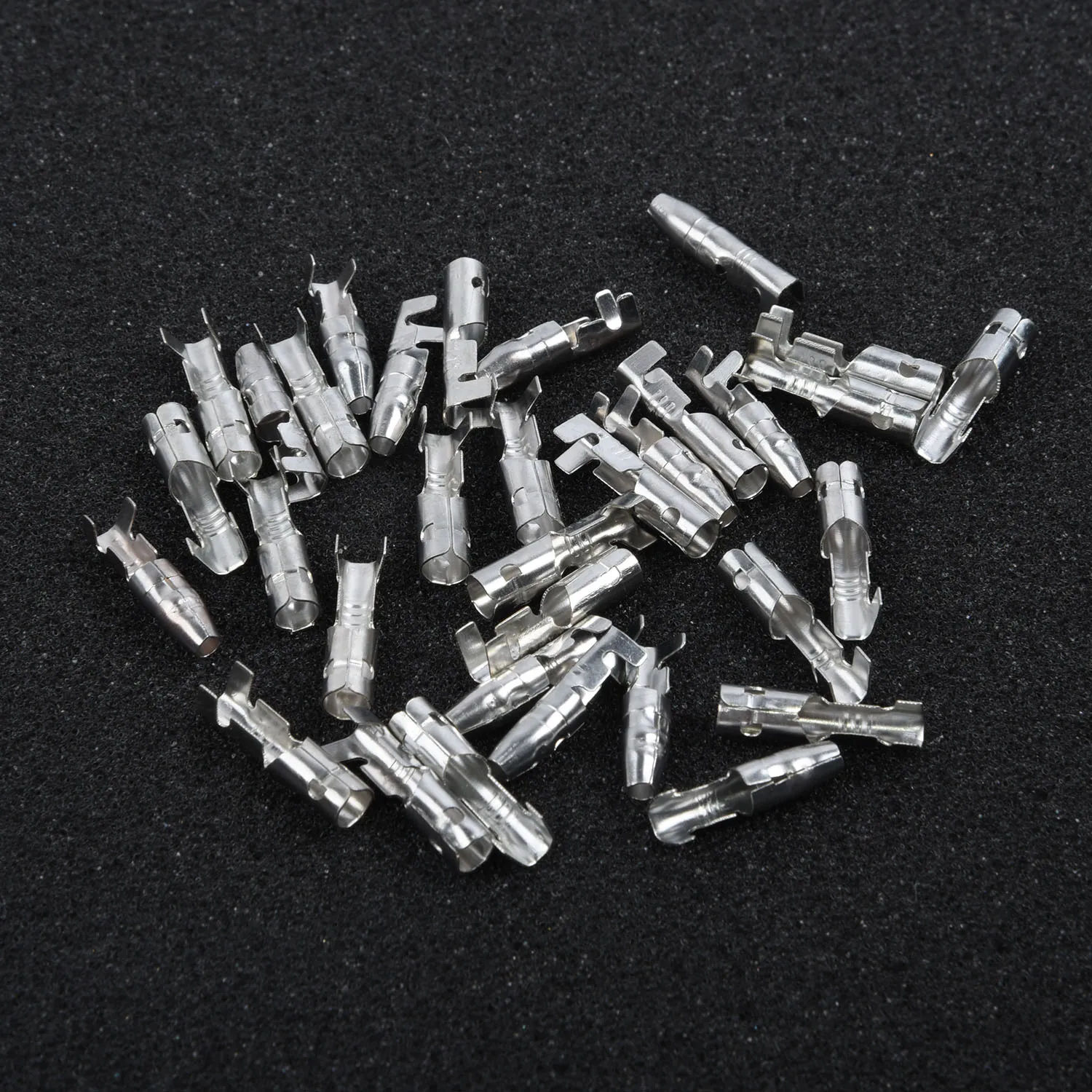 

set Connector Terminals 100pcs 0.5 to 2.5 square Copper Tin Plated Motorcycle Male & Female 4mm new High quality