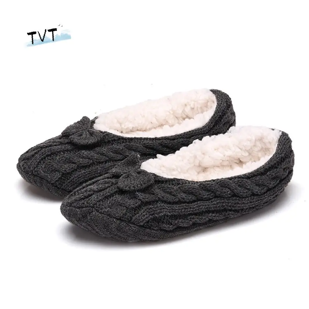 

Fashion Knitted Coral Fleece Socks Anti-slip Women Men Thicken Plush Socks Warm Hosiery Sleeping Socks Girls