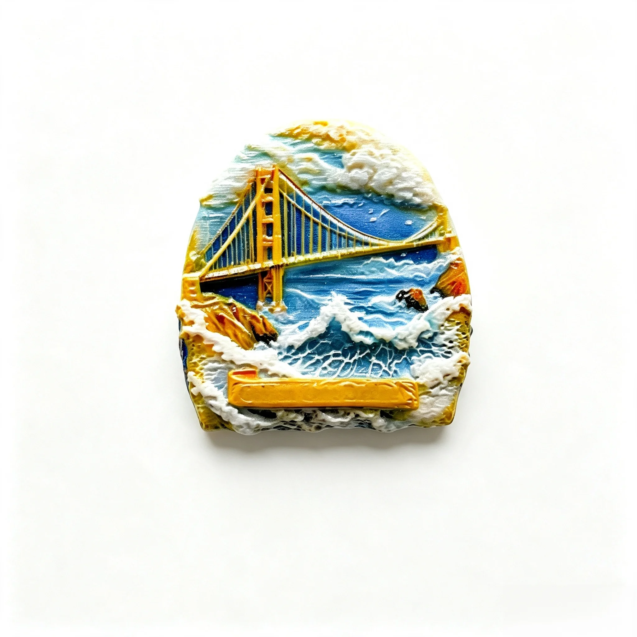3D Resin Fridge Magnet San Francisco Golden Gate Bridge USA Travel Souvenir Refrigerator Magnet Home Decor Collectible Gift