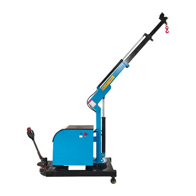 

Mobile electric hydraulic telescopic, boom small crane vehicle small electric, telescopic 360 degrees, rotating cantilever crane