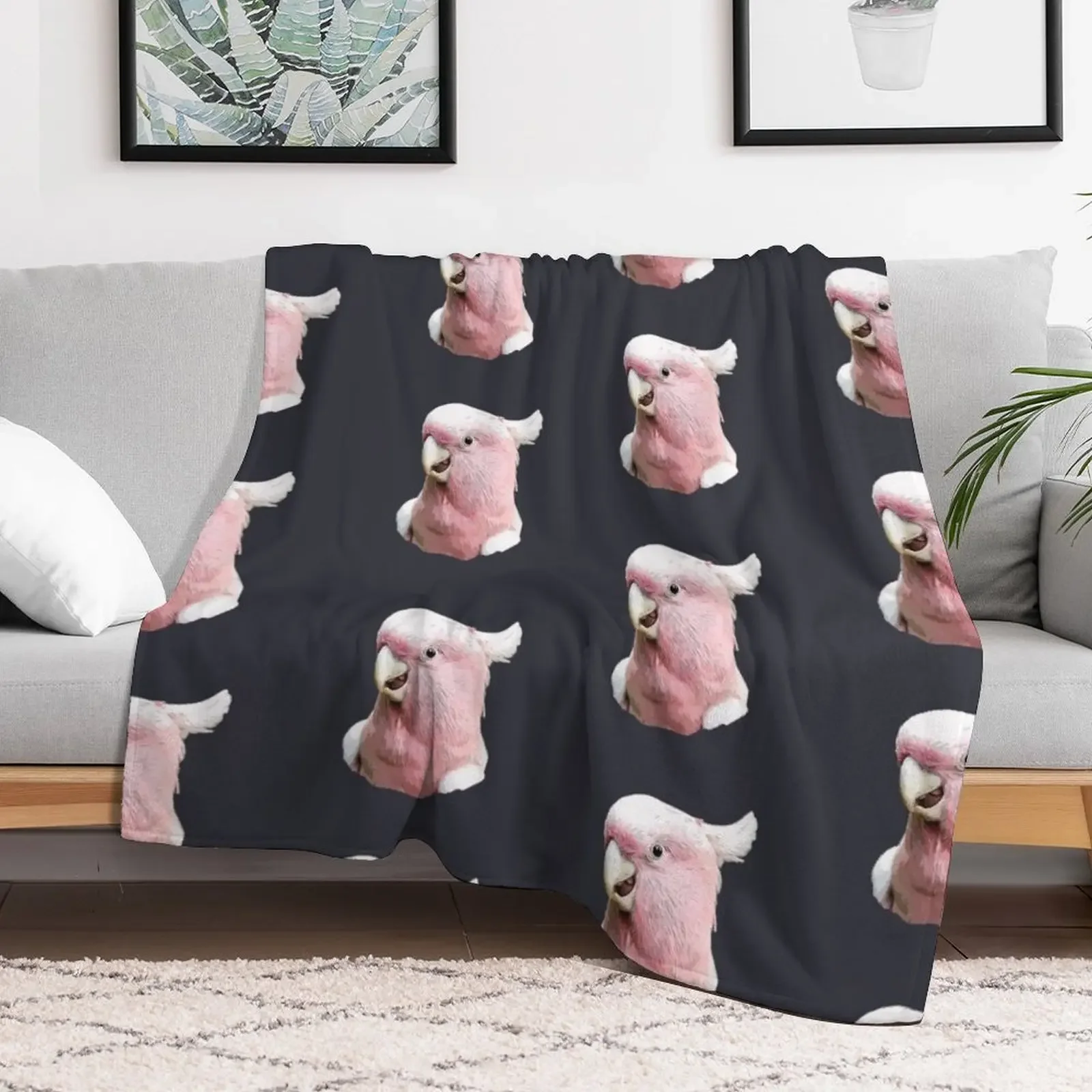 Major Mitchell Cockatoo Throw Blanket Camping manga Flannels Thin Blankets