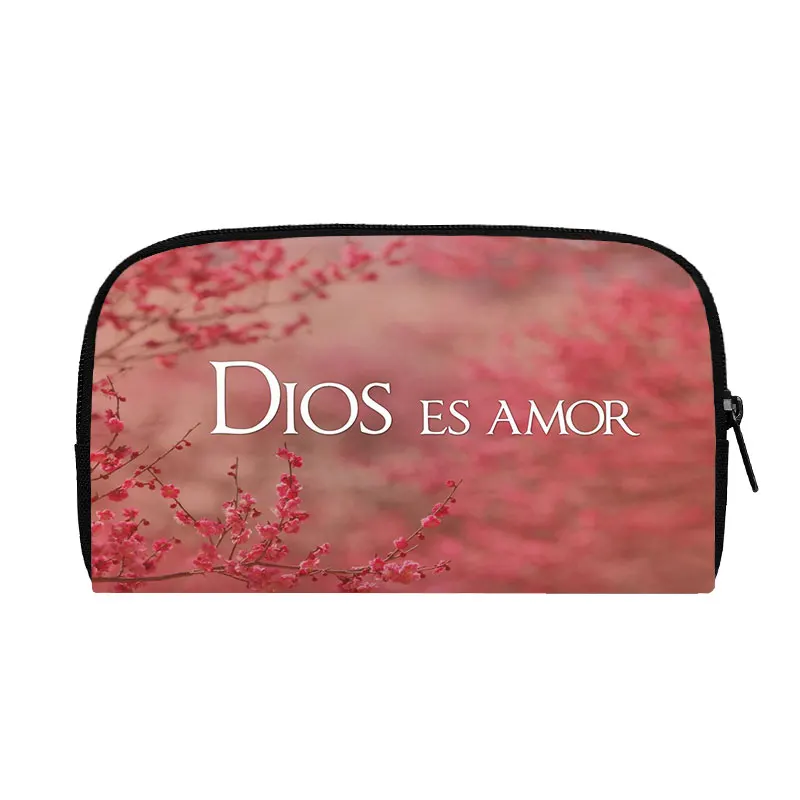 Bible Verse in Spanish Wallet Con Dios Todo Es Posible Purse Credit Card Earphone Holder Christian Gift Money Bag Long Wallets